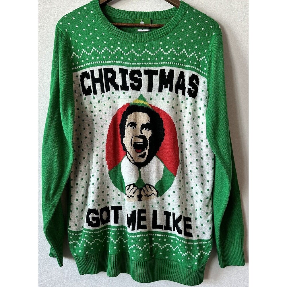 Ripple Junction Elf Movie Christmas Got Me Like Ugly Sweater Holiday Graphic L